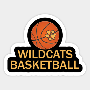 Wildcats Basketball Sticker